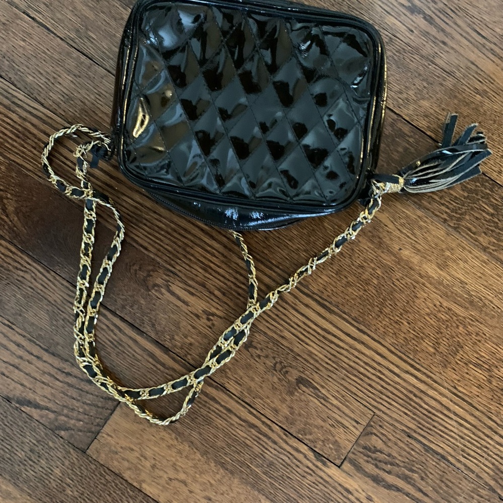 Black Quilted Crossbody Bag